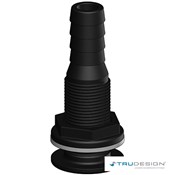 Skin Fitting Tail 19mm 3/4˝ BSP Black