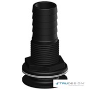 Skin Fitting Tail 38mm 1 1/2˝ BSP Black