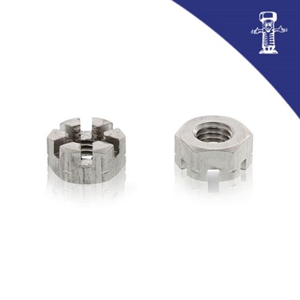 Niska krunska matica DIN 937 M 12x1.5 Zn