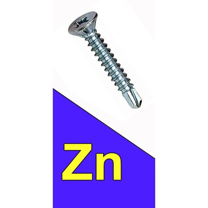 Vijak za lim DIN 7504P 6.3x50 Zn Leptir