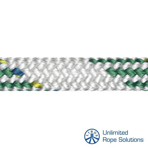 LIROS Performance  Dynamic plus Dyneema Konopi  O12mm  Bijelo-Zeleno