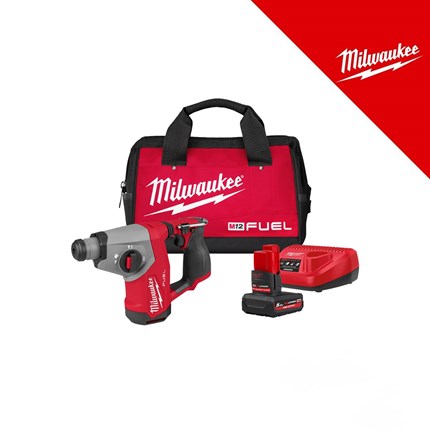 MILWAUKEE 12V AKU BUŠEČI ČEKIĆ SDS+ BIG RED FRIDAY, 1,15 J, u torbi s baterijom i punjačem (M12FHAC16-501BRF - 4933500781)