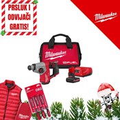MILWAUKEE 12V AKU BUŠEČI ČEKIĆ SDS+ BIG RED FRIDAY, 1,15 J, u torbi s baterijom i punjačem (M12FHAC16-501BRF - 4933500781)