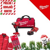 MILWAUKEE 18V AKU UVRTAČ PRSLUK I ODVIJAČI GRATIS, 50 Nm, u torbi s baterijom i punjačem (M18FQUID-501BRF - 4933500777)