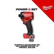 MILWAUKEE V.K. SUPER SET POWERPACK 8 M18FPD3, M18FID3, M18FSAG125X, M18FCS552, M18FSZ, M18FMT, M18BLHX, M18TLED, 4x5h bat, M12-18FC punjač i PACKOUT kolica