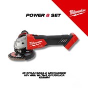 MILWAUKEE V.K. SUPER SET POWERPACK 8 M18FPD3, M18FID3, M18FSAG125X, M18FCS552, M18FSZ, M18FMT, M18BLHX, M18TLED, 4x5h bat, M12-18FC punjač i PACKOUT kolica
