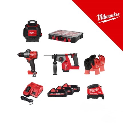 MILWAUKEE BIG RED PROMO SET 4 GRATIS PRSLUK I ODVIJAČI (M18FHAC16-0+M18FPD3-0+4932451079+3x4932471069+4932498633+4932464082+2x4932471416+4932499203)