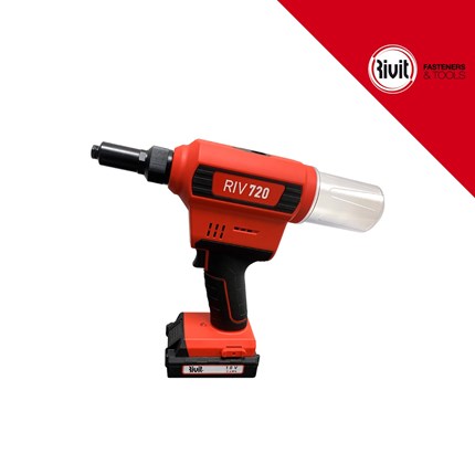 RIVIT aku. zakovičar 2,4-6,4, 2 baterije + punjač