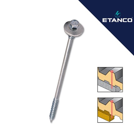 Vijci za panele za drvenu i betonsku podkonstrukciju 6,4x7,0x160