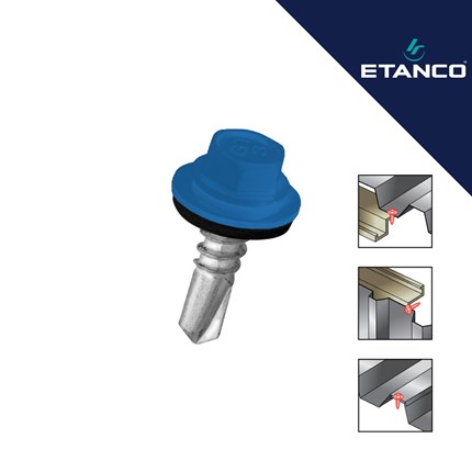 Fasadni vijak Etanco GT3 4.8x25 RAL 5015 plavi