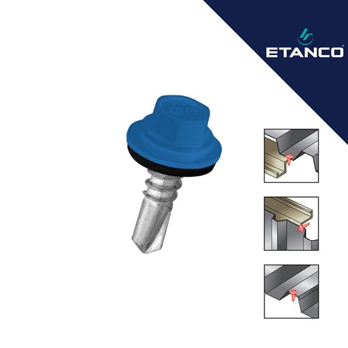 Fasadni vijak Etanco GT3 4.8x25 RAL 5015 plavi