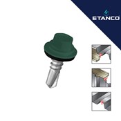 Fasadni vijak Etanco GT3 4.8x25 RAL 6028 Tamno zelena