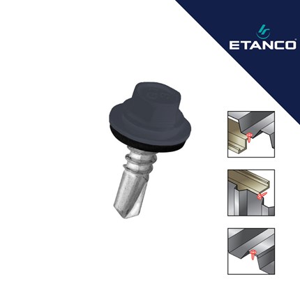 Fasadni vijak GT3 4.8x25 RAL 7024 Tamno sivi