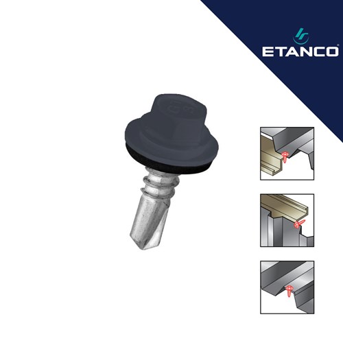 Fasadni vijak GT3 4.8x25 RAL 7024 Tamno sivi