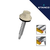 Fasadni vijak Etanco GTF 4.8x35 RAL 1015 Krem