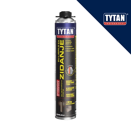 TYTAN PROFESSIONAL Tankoslojno PU ljepilo za zidanje  pak=870 ml