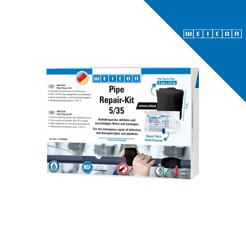 WEICON Set za popravak cijevi 5/35 CRNI [10067741]