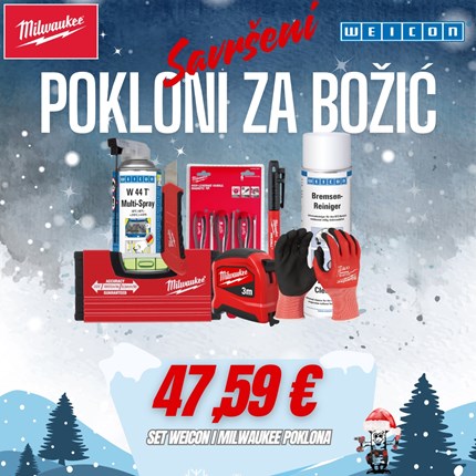 VIJCI KRANJEC x MILWAUKEE x WEICON BOŽIĆNI SET