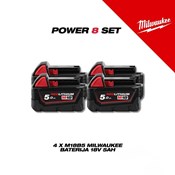 MILWAUKEE V.K. SUPER SET POWERPACK 8 M18FPD3, M18FID3, M18FSAG125X, M18FCS552, M18FSZ, M18FMT, M18BLHX, M18TLED, 4x5h bat, M12-18FC punjač i PACKOUT kolica